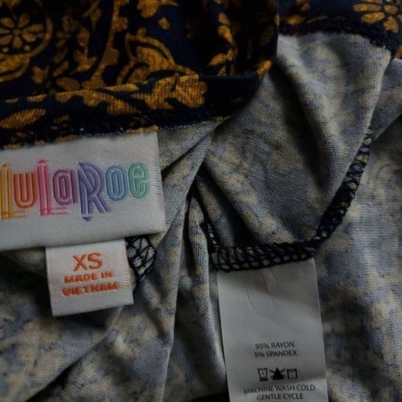 NWT LulaRoe Carly Dress Womens Size XS Extra Small Multi-Color - Picture 8 of 8